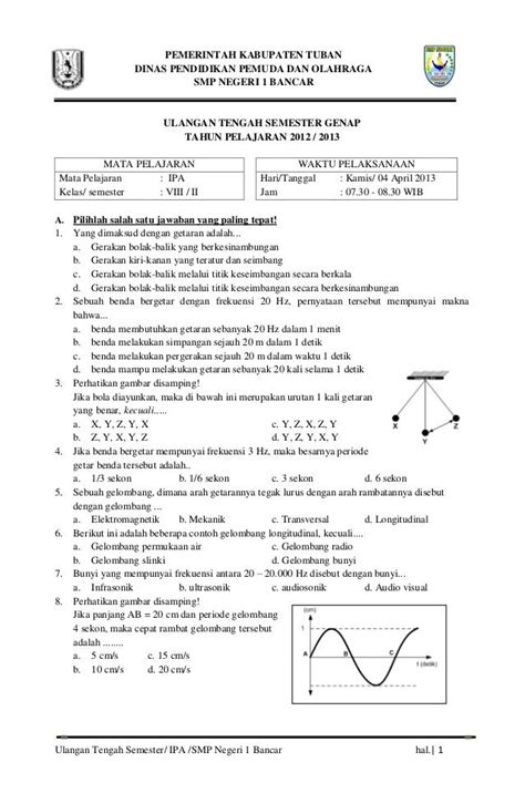 Contoh Soal Uts Ipa Kelas 7 Semester 1 Kurikulum 2013 Contoh Soal Terbaru