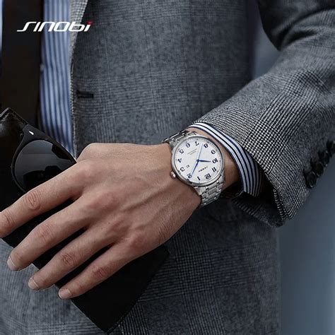 SINOBI Reloj Anal Gico De Acero Inoxidable Para Hombre Accesorio De