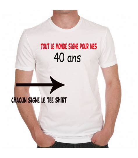 Tee Shirt Signature Cadeau Original à Personnaliser Avec Me