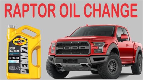 Ford F150 Raptor Oil Change Youtube