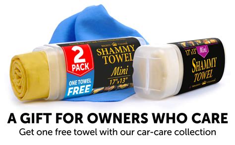 Premium 2pk Mini 1 Free Shammy Cloth For Car Drying 17