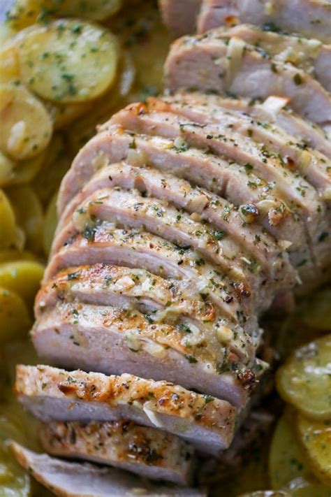 Garlic Pork Loin Roast Recipe With Potatoes Lauren S Latest