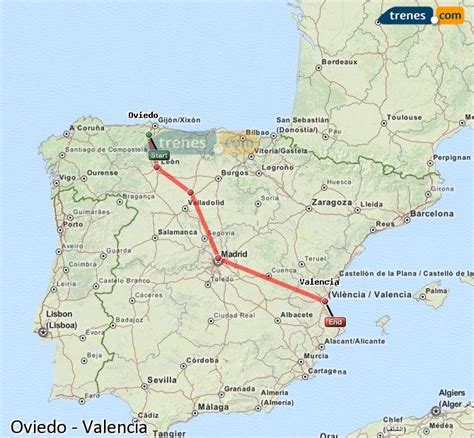 Trenes Oviedo Valencia baratos, billetes desde 9,00 € - Trenes.com