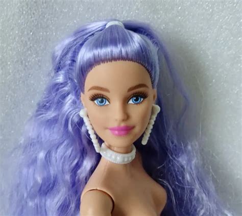 BARBIE EXTRA DOLL 6 Nude Purple Hair 10 00 PicClick UK