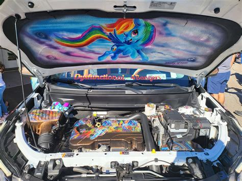 Saw this rainbow dash car at a car show today : r/ATBGE