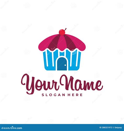 Cake House Logo Design Vector Icon Symbol Stock Vector Illustration Of Natural Sale 288321972