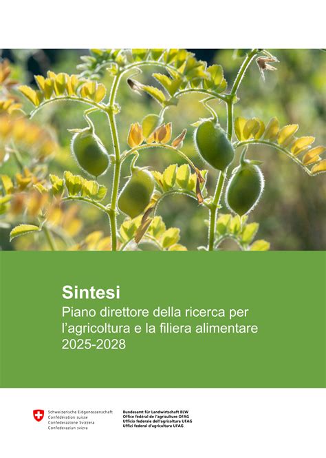 Sintesi Piano direttore della ricerca per l’agricoltura e la filiera