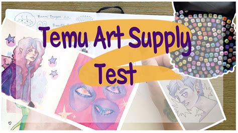 Temu Art Supply Haul And Test Youtube