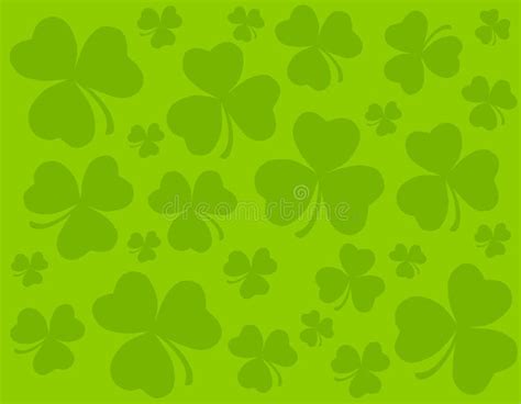 Green Clover Leaves Leaf Border Frame Stock Illustration Illustration