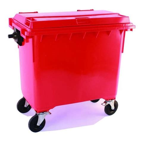 Shop Slingsby Wheelie Bin With Optional Lockable Lid L Red