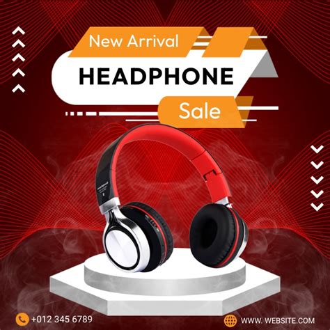 Head Phone Sale Template Postermywall