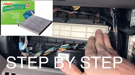 How To Replace Cabin Air Filter In Toyota Camry Toyota Camry