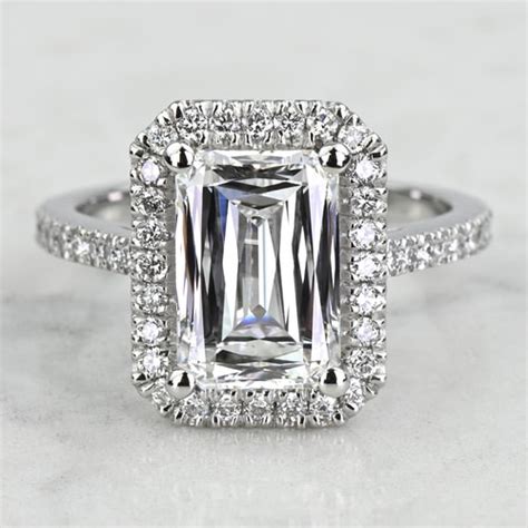 7 Carat Lab Grown Radiant Diamond Custom Engagement Ring