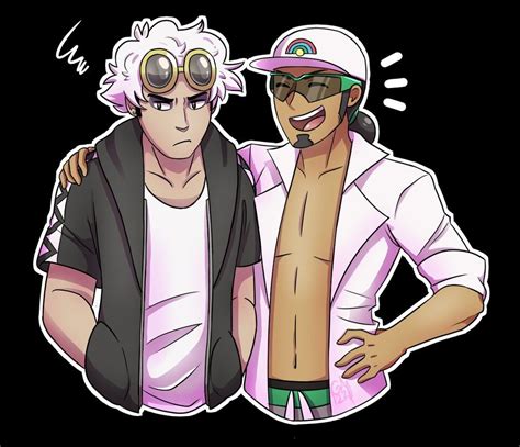 Guzma Y Kukui Pokemon Guzma Pokemon Incineroar Pokemon Gijinka