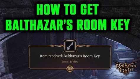 How To Get Balthazars Room KEY From Disciple Z Rell Complete Guide