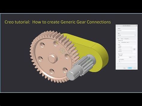 Gears Connections Creo Tutorials All In One Ptc Community