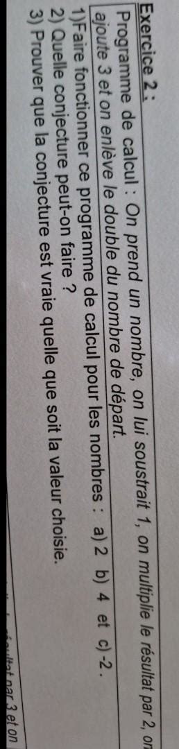 Aidez Moi Svp Jai Un Exercice A Faire Pour Demain Mais Je Ne