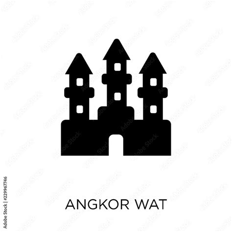 Angkor wat icon. Angkor wat symbol design from Architecture collection ...