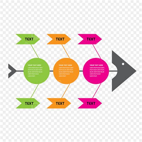 Fishbone Diagram Vector Art PNG Fishbone Infographic Diagram