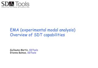 SDT Experimental Modal Analysis Capabilities PPT