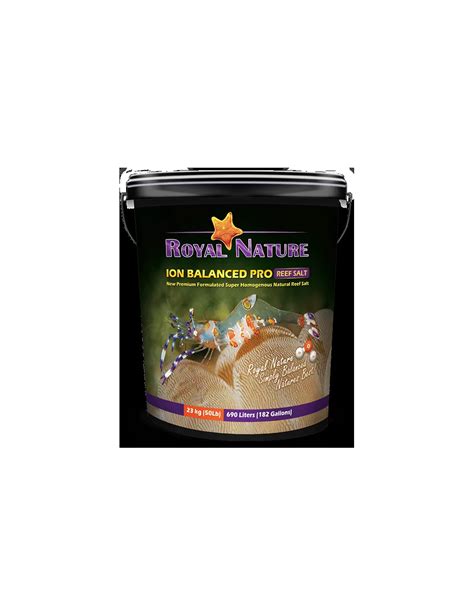 ROYAL NATURE Ion Balanced Pro 23kg Bucket Natural Salt For Reef