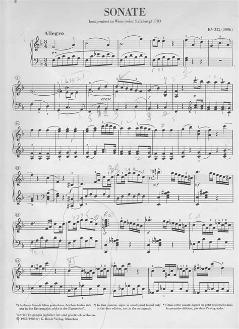 Thoughts On Learning Mozart Sonata No 12 In F K 332 First Movement