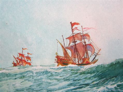 Watercolour – Ships – Map Woman