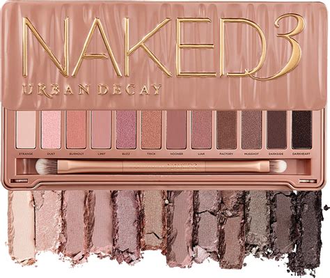 Urban Decay Naked 3 Eyeshadow Palette 12x Eyeshadow 1x Doubled Ended