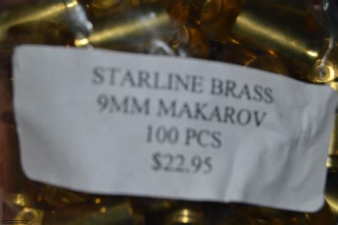 Starline New 9mm Makarov Brass