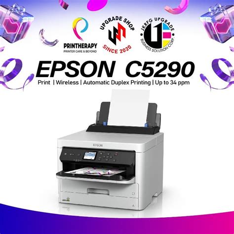 Epson Work Force Pro WF C5290 Wi Fi Duplex Inkjet Printer Computers