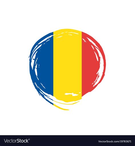 Romania flag Royalty Free Vector Image - VectorStock