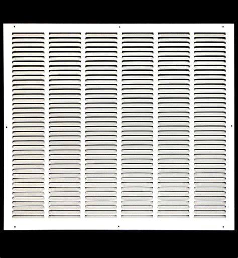 32w X 28h Steel Return Air Grilles Sidewall And Ceiling Hvac Duct Cover White Outer