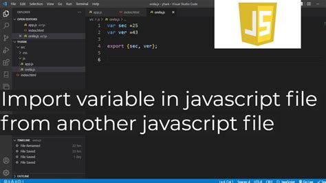 How To Import Variable In Javascript File From Another Javascript File