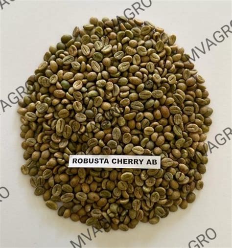 Robusta Cherry Ab Unwashed Screen Green Coffee Beans MV Agro