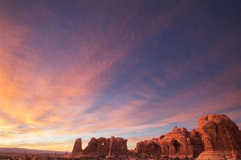 Double Arch Sunset Photograph by D Scott Clark - Fine Art America