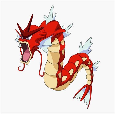 Red Gyarados Pokemon Drawing - img-stache