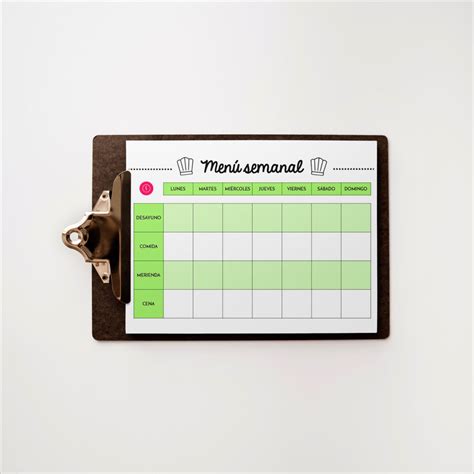 Organiza Las Comidas De Tu Semana Con Este Planner De Comidas Descargable Gratis Printable