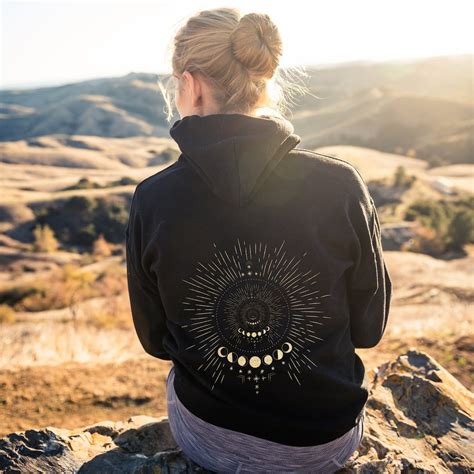 Moon Hoodie Celestial Hoodie Celestial Sweatshirt Witchy Hoodie