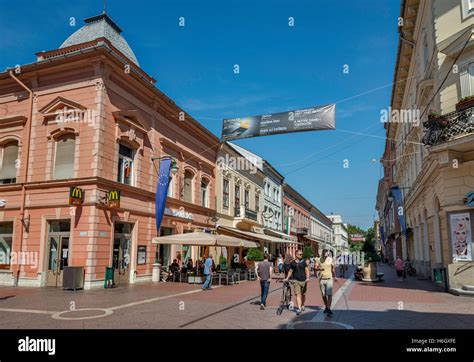 Karasz Utca Pedestrian Street In Szeged Hungary Stock Photo Alamy