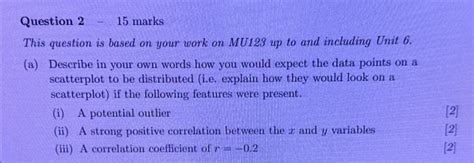 Solved Question 2 15 Marks This Question Is Based On Your