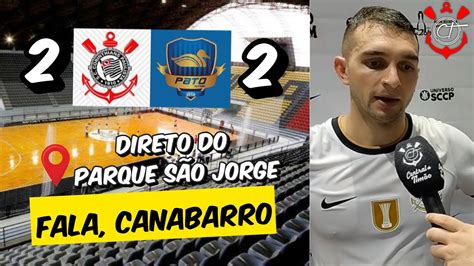 Canabarro Fala Ap S Empate Do Corinthians Futsal Na Lnf E Aponta Erros