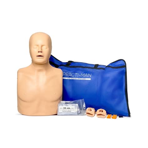 Practi Man Advanced Cpr Manikin C W Carry Bag Defibwarehouse Wide