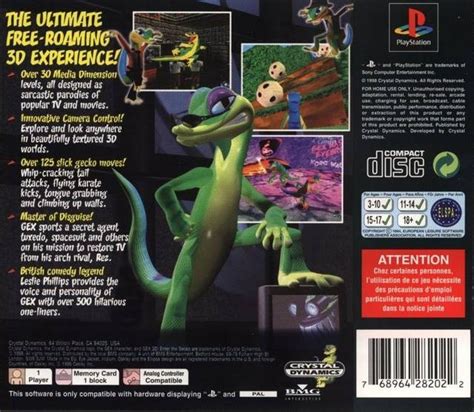 Gex Enter The Gecko For Playstation Sales Wiki Release Dates