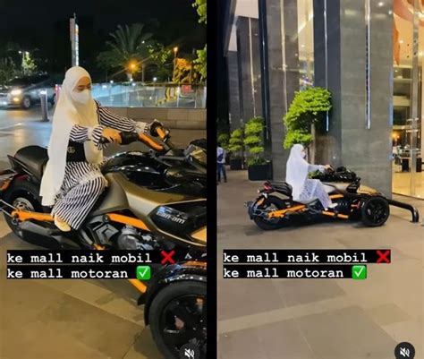 Ke Mal Naik Moge Istri Ustadz Solmed April Jasmine Malah Dihujat