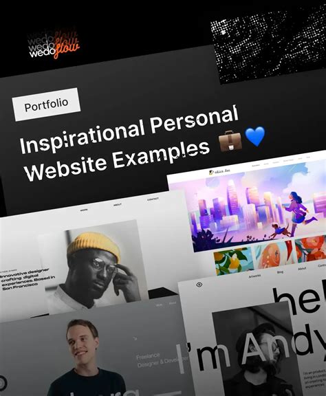 Embark On Inspirational Personal Portfolio Websites