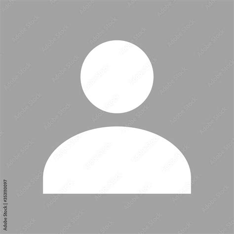 Default Avatar Profile Flat Icon. Social Media User Vector. Portrait of ...