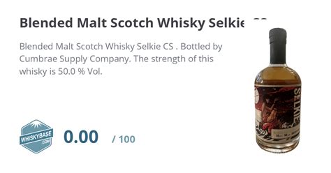 Blended Malt Scotch Whisky Selkie Cs Ratings And Reviews Whiskybase