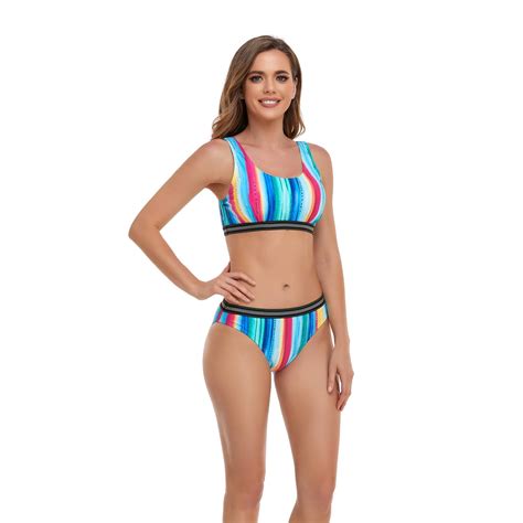 Women S Piece Sports Bikini Set L Sports Swimwear