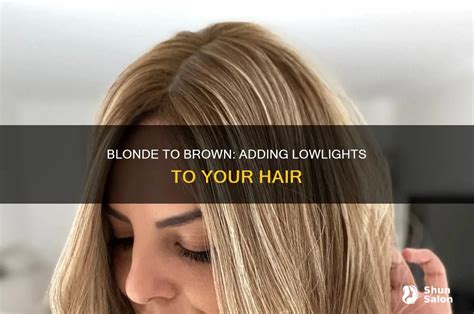 Blonde To Brown Adding Lowlights To Your Hair ShunSalon
