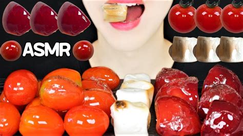 ASMR 과일 탕후루 먹방 CANDIED FRUITS TANGHULU EATING SOUNDS MUKBANG 자두 방울